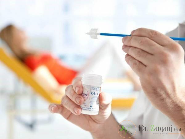 Cellular changes consistent with herpes simplex virus:
